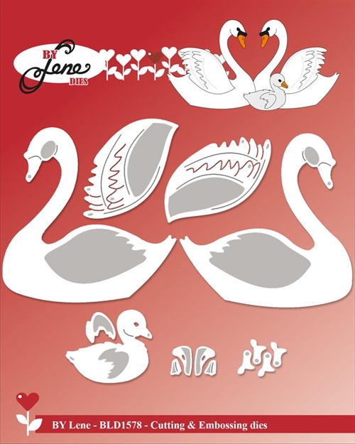 By Lene dies Swans 5,8x5,9cm